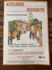 Affiche ATELIERS OUVERTS DE CAZOULS LES BEZIERS {{brizy_dc_image_alt imageSrc=